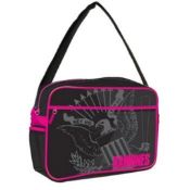 1 x Ramones Black Vinyl Shoulder Bag - Officially Licensed Merchandise - New & Unused - RRP £35