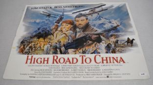 1 x Original VINTAGE Quad MOVIE POSTER From the Film HIGH ROAD TO CHINA - Size: 76 x 100 cms