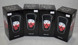 4 x Pink Floyd 'The Wall' Travel Mugs in Gift Boxes - Officially Licensed Merchandise - RRP £48