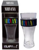 1 x Nirvana Slap Band Drinking Glass With Gift Box - Officially Licensed Merchandise - New &