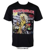 1 x IRON MAIDEN Killers Logo Short Sleeve Men's T-Shirt by Gildan - Size: Small - Colour: Black -