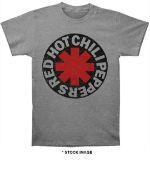 1 x RED HOT CHILLI PEPPERS Official Merchandise Classic Asterisk Band Logo Short Sleeve Men's T-