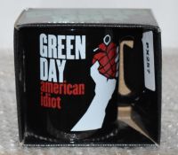 1 x Ceramic Drinking Mug - GREEN DAY AMERICAN IDIOT - Officially Licensed Merchandise - New &