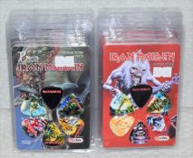 10 x Iron Maiden Guitar Pick Multipacks By Perri's - 6 Picks Per Pack - Includes Two Designs