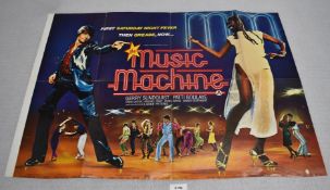 1 x Original VINTAGE MOVIE POSTER From the Film THE MUSIC MACHINE - Size: 70 x 98 cms