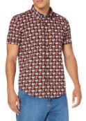 1 x Rolling Stones Talk and Text Casual Button Shirt - Size: Small - Officially Licensed Merchandise