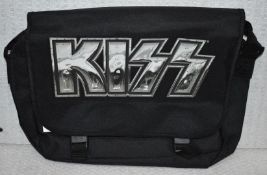 1 x Kiss Messenger Laptop Shoulder Bag in Black - New & Unused - Ref: RR639 P2B4