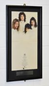 1 x Authentic QUEEN Autographs With COA - Queen Album Cover Sign by the Band