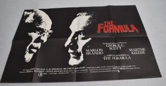 1 x Original VINTAGE MOVIE POSTER From the Film THE FORMULA - Size: 68 x 101 cms