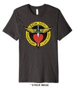 1 x BON JOVI You Give Love a Bad Name Logo Short Sleeve Men's T-Shirt by Gildan - Size: Extra