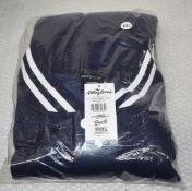 1 x Rolling Stones Varsity Baseball Jacket With Iconic Tongue Logo - Size: XX LARGE - Colour: Navy