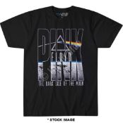 1 x PINK FLOYD Official Merchandise Dark Side of the Moon Orbit Logo Short Sleeve Men's T-Shirt by