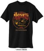 1 x THE DOORS Live at Hollywood Bowl 1968 Logo Short Sleeve Men's T-Shirt by Gildan - Size: