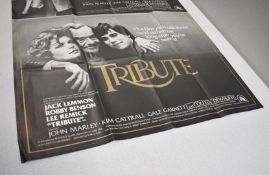 1 x Original VINTAGE MOVIE POSTER From the Film TRIBUTE - Size: 150 x 105 cms