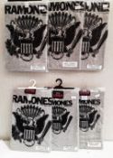6 x RAMONES Various Designs and Sizes Short Sleeve Baby and Kid's T-Shirts - Sizes: 6 Months, 12