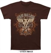 1 x VAN HALEN Rock and Roll Logo Short Sleeve Men's T-Shirt by Gildan - Size: Medium