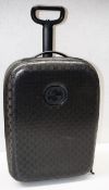 1 x GUCCI Imprime Monogramed Luggage Travel Trolley in Black - Rare Model - Ref: WHC100 - CL845 -
