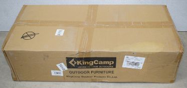 Set of 2 x KING CAMP 'Moon' Camping chairs in Black and Grey - Unused Boxed Stock - Ref: VKH207 -