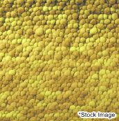 1 x BRINK & CAMPMAN 'Stubble' Luxurious Handwoven Wool Carpet Rug in Mustard - Dimensions: 140x200cm