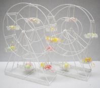 Pair of Decorative Ferris Wheel Metal Cupcake Display Stands - Ref: VKH216 - CL942 - NO VAT ON THE