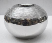 3 x Items of Premium Home Decor including a Designer Cushion, Mirrored Jar and a Raised Plant Stand