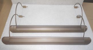 Pair of Modern Slimline Twin LED Picture Light Fittings, W52cm - Ref: HCU269 - CL946 - NO VAT ON THE