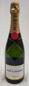 1 x Bottle of Moet & Chandon Imperial Brut Champagne - 750ml - Ref: DRS157 - CL444 - NO VAT ON THE