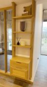 1 x Bespoke Solid Oak Wall Mounted Bookshelf Storage Shelving Unit - NO VAT ON HAMMER