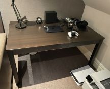 1 x Office Desk Finished in Brown - £1 Start, No Reserve!