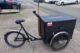 1 x Christiania Three Wheel Event Bike - Single Speed Bike Featuring a Secure Box with Gas Lift