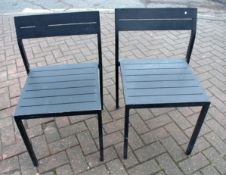 2 x Metal Dining Chairs