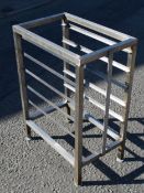 1 x Stainless Steel Tray Stand - Dimensions: H86 x W40 x D61 cms