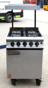 1 x Falcon G3161 Four Burner Gas Range Cooker with Over Shelf and Splash Back Panel