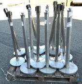 15 x Crowd Control Barrier Queue Posts