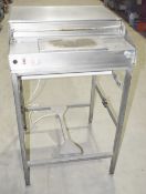 1 x Commercial Stainless Steel Electric Heated Food Wrapper with Stand
