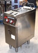 1 x Angelo Po Freestanding Pasta Cooker - Stainless Steel Finish - Includes Baskets - Model: 0G1CP1E