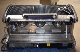 1 x Faema Emblema A 3 Commercial 3 Group Espresso Coffee Machine - Features Smart Boiler, Dual Steam