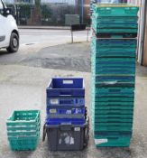 Large Job Lot 37 x Assorted Multipurpose Stacking Plastic Storage Container Trays