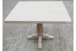 1 x Sturdy Rectangular Restaurant Dining Table - Recently Removed from a Tuscan-Themed Fine-Dining