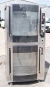 1 x BKI BBQ King Commercial Double Rotisserie Chicken Oven With Stand - Type VGUK16 - Cooks Upto