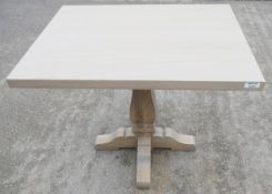1 x Sturdy Rectangular Restaurant Dining Table - Recently Removed from a Tuscan-Themed Restaurant