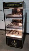 1 x NUTTALL Flexserve Zone 600 3 Tier Square Heated Food To Go Cabinet