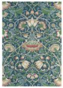 1 x WILLIAM MORRIS & CO 'Lodden Indigo / Mineral' Pure Wool Carpet Rug in Soft Blue - RRP £920.00