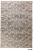 1 x ESPIRIT 'Simple' Wool Rich Carpet Rug in Grey & Sand, Handmade in Nepal (ESP-7012)
