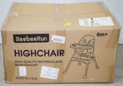 1 x BEEBEERUN Highchair - Unused Boxed Stock - Suitable for 6 months and over - Ref: VKH209 -