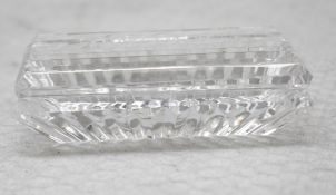 1 x WATERFORD Rectangular Crystal Glass Paperweight - Ref: DRS125 - CL1003 - Location: Altrincham