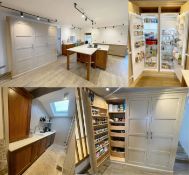 1 x Luxury Solid Wood Fitted Kitchen with Island, Premium Integrated Appliances, and Quooker Tap