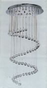 1 x Ice Cube Multi Drop Pendant Chandelier Light - Ref: K518/12464 - CL011 - Location: Altrincham