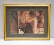 1 x Vintage Framed & Mounted Art Print - Ref: DRS141 - CL1003 - Location: Altrincham WA14This