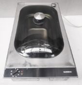 1 x GAGGENAU 'Vario' Electric Cooktop Steamer with Glass Lid and Stainless Steel Cover - VK111510/01